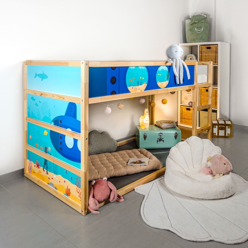 "Comme un poisson dans l'eau" compatible avec le lit IKEA KURA