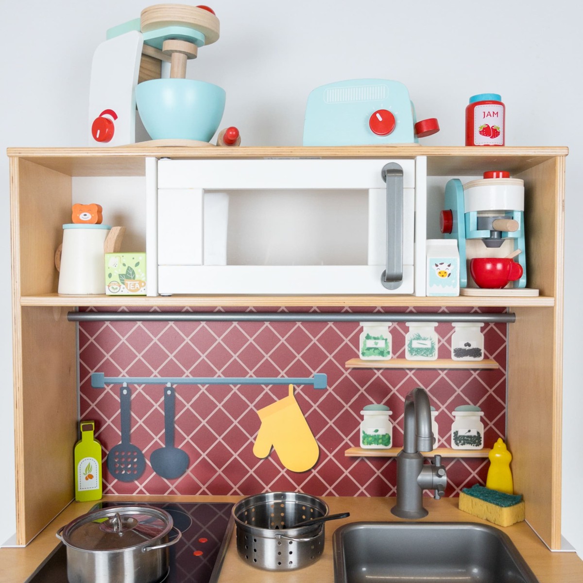 CREDENCE "Petit chef cuisinier rouge" compatible avec la cuisine IKEA DUKTIG