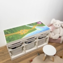 STICKER "La forêt enchantée" compatible avec le meuble IKEA TROFAST