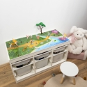 STICKER "La forêt enchantée" compatible avec le meuble IKEA TROFAST