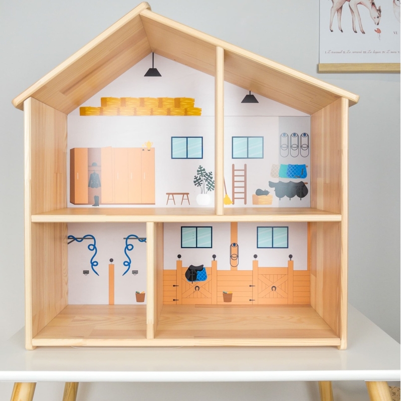STICKER "Mon écurie" compatible avec la maison de poupée IKEA Flisat