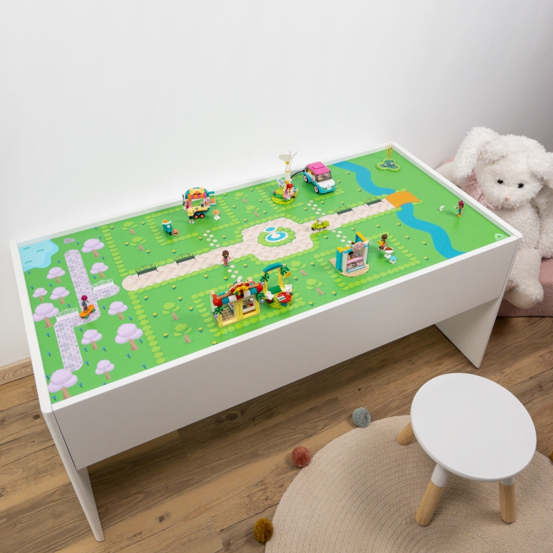 "Pixel city" compatible avec le meuble IKEA DUNDRA