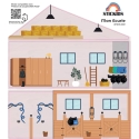 STICKER "Mon écurie" compatible avec la maison de poupée IKEA Flisat